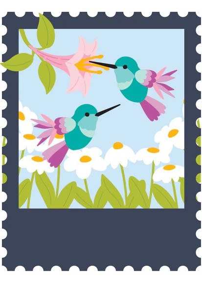 Large Die of the Month - Hummingbird Delight