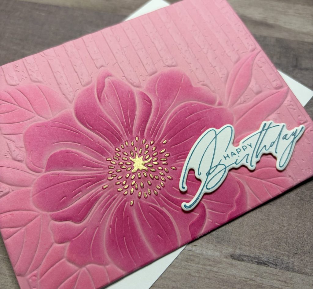 Spellbinders January Clubs Bloom Bright Card