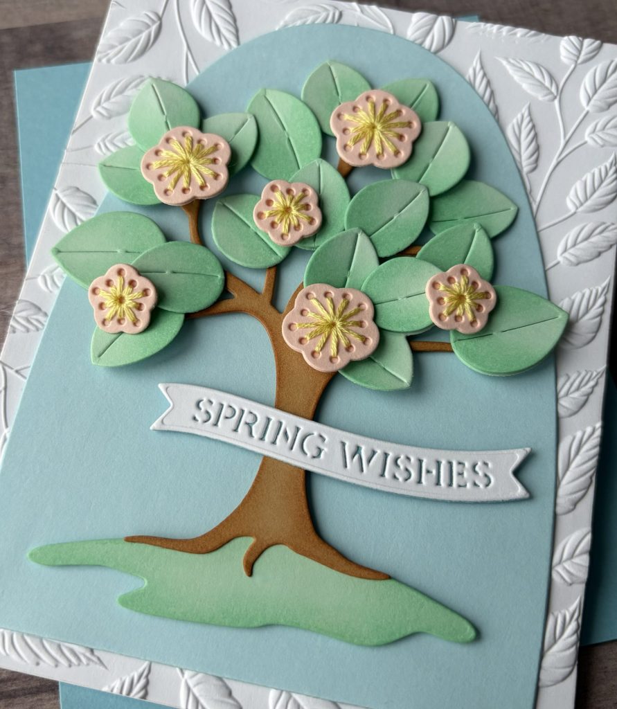 Spellbinders Stitching Die of the Month Card