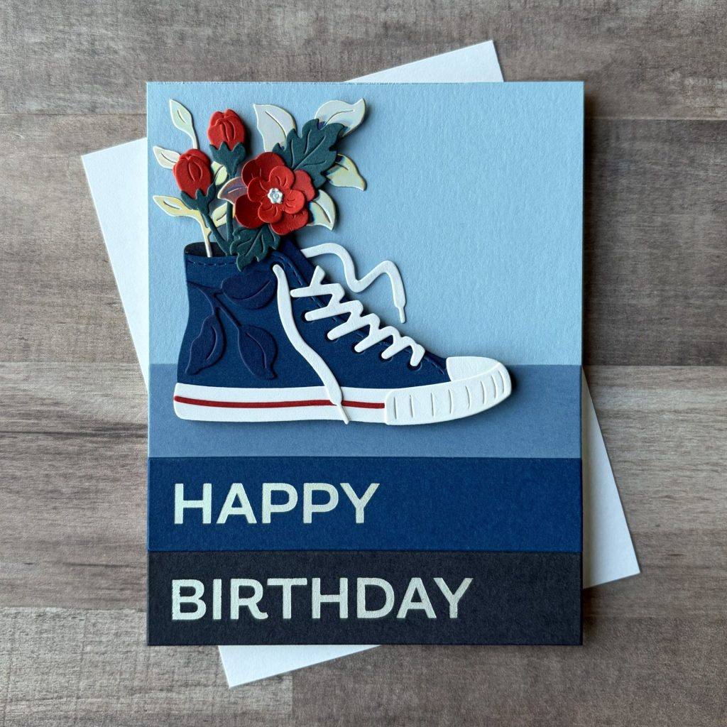 Spellbinders March Clubs - Classic Kicks Birthday Card