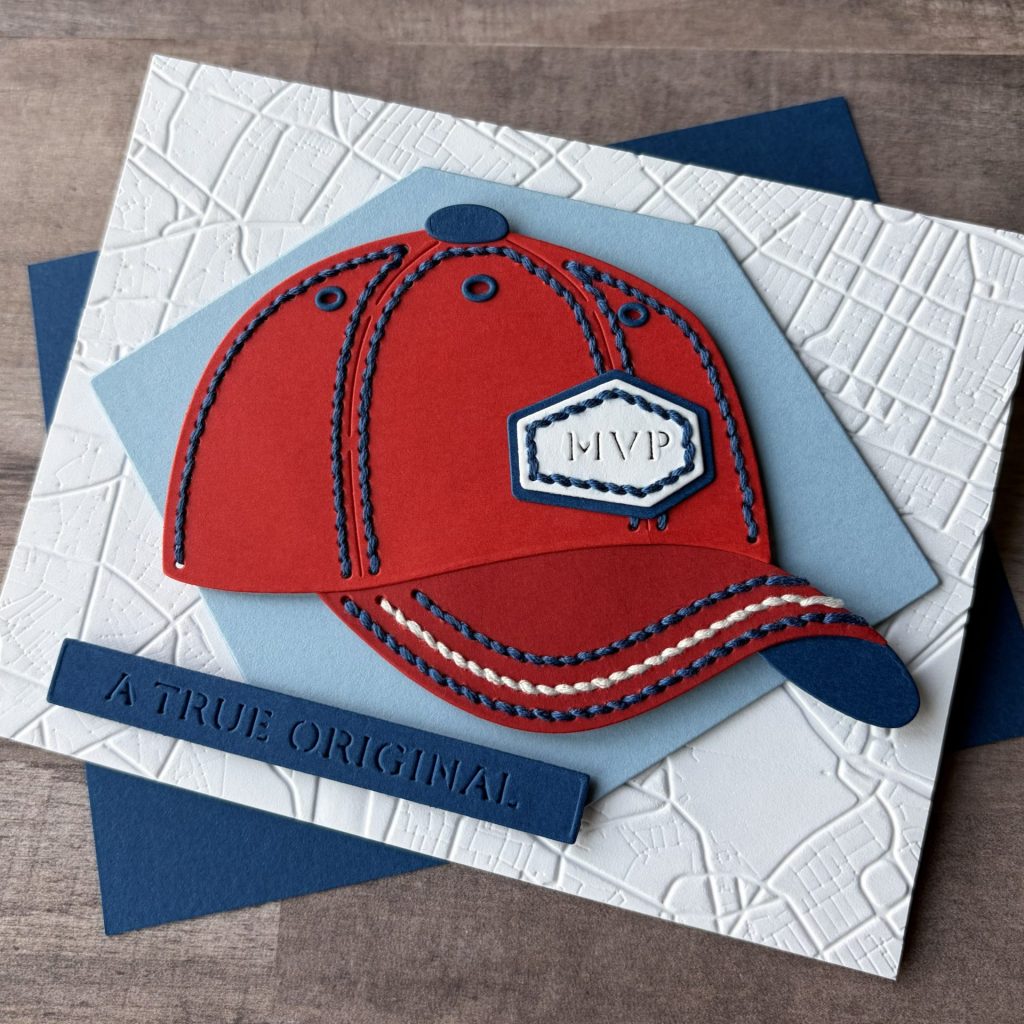 Stitched Baseball Cap Card