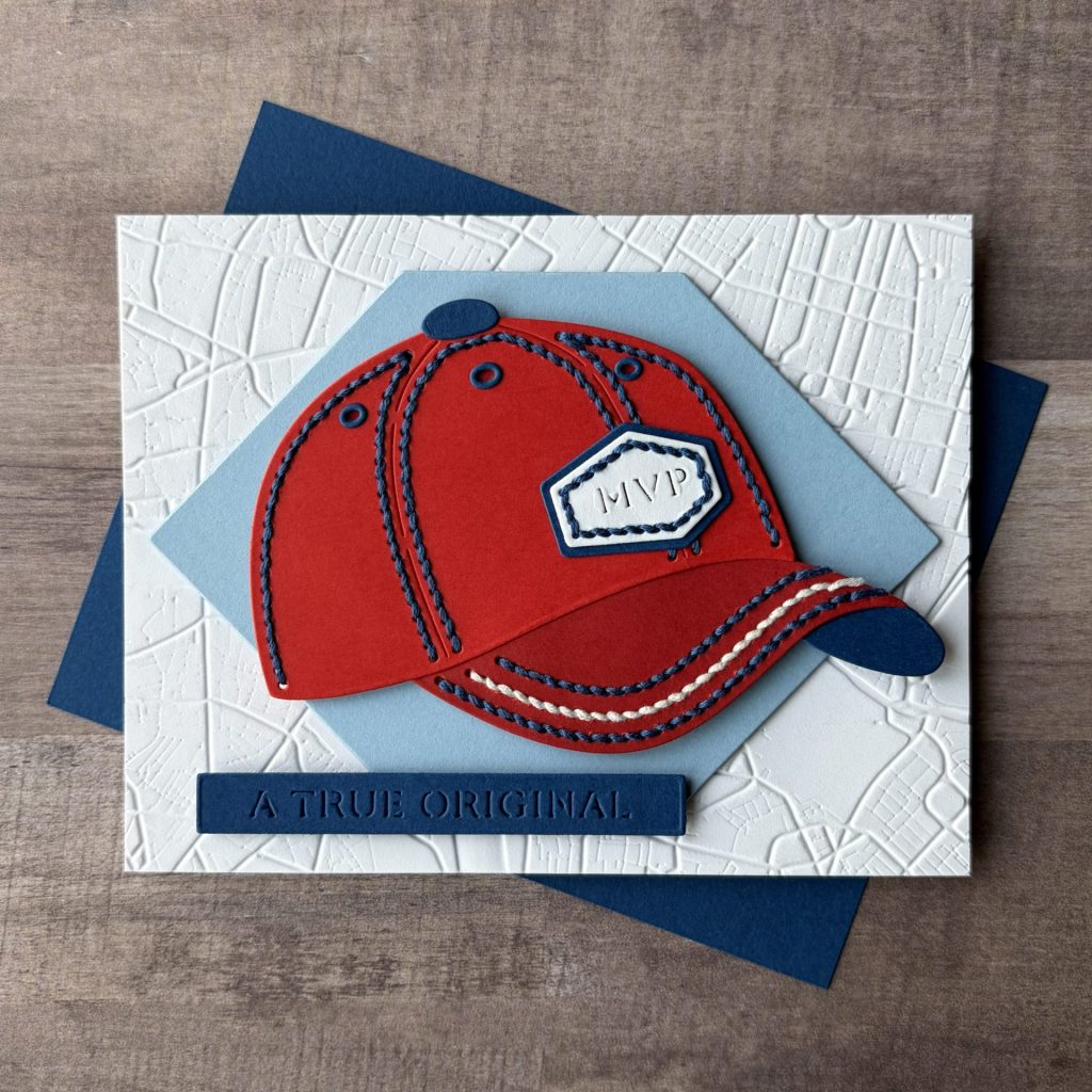 Spellbinders March Clubs - Stitched Baseball Cap Card