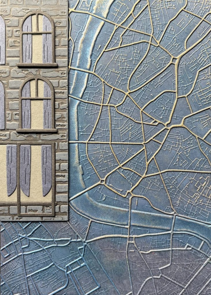 Urban city scene card base