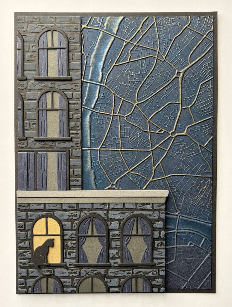 Urban city scene card base