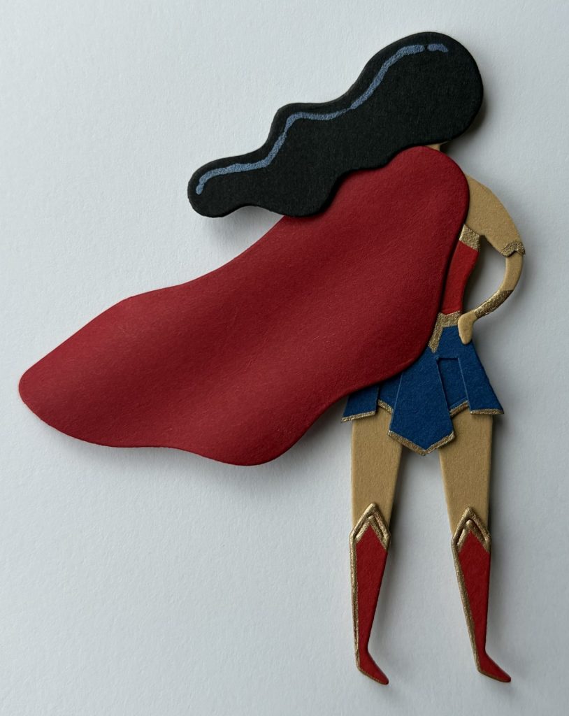 Assembled female superhero
