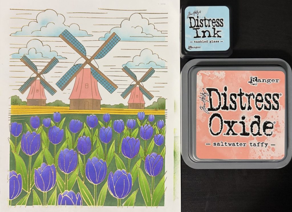 Windmills & Tulip Stencil Layer 5