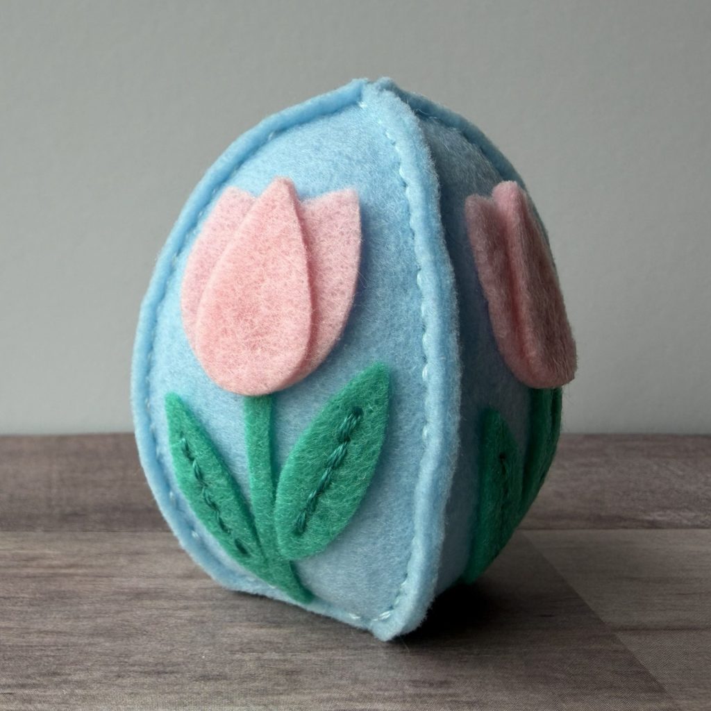 3D Felt Spring Tulip Egg