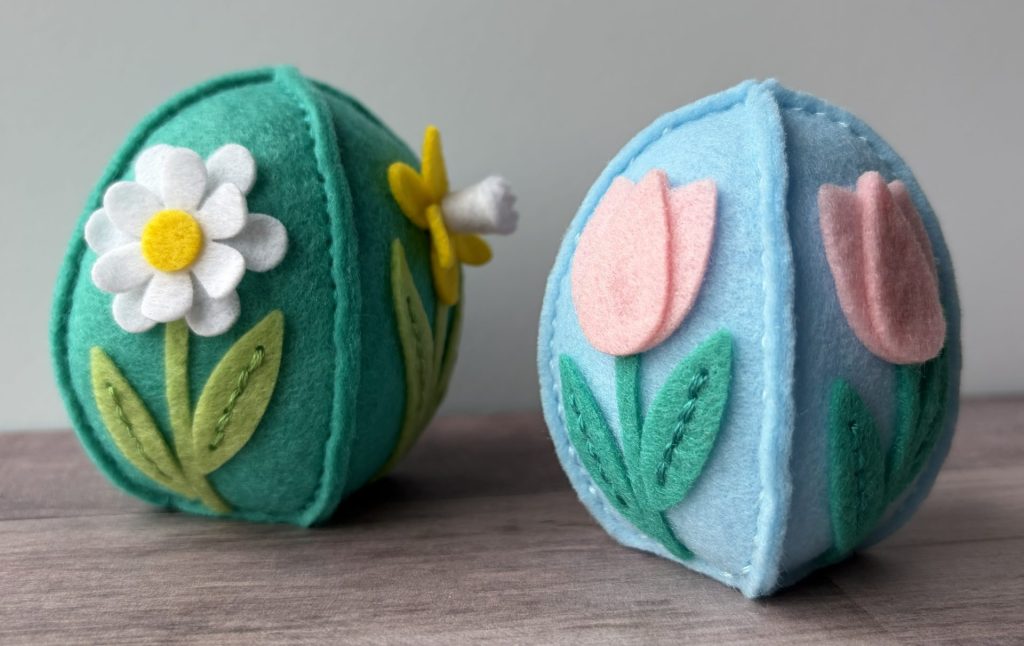 3D Felt Spring Eggs