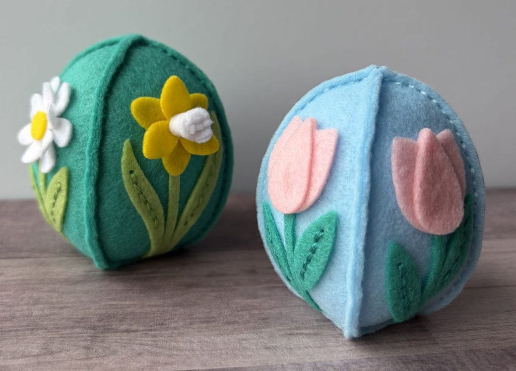 3D Felt Spring Eggs