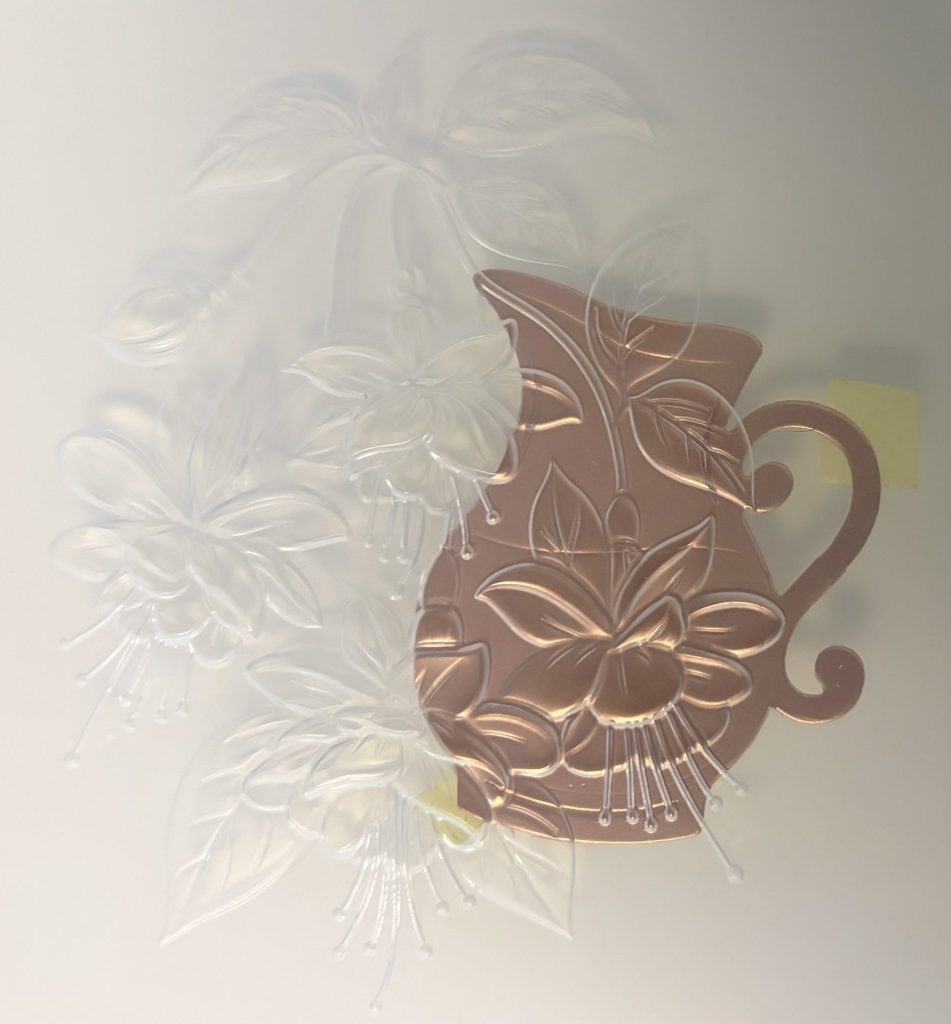 Embossed Flower Vase