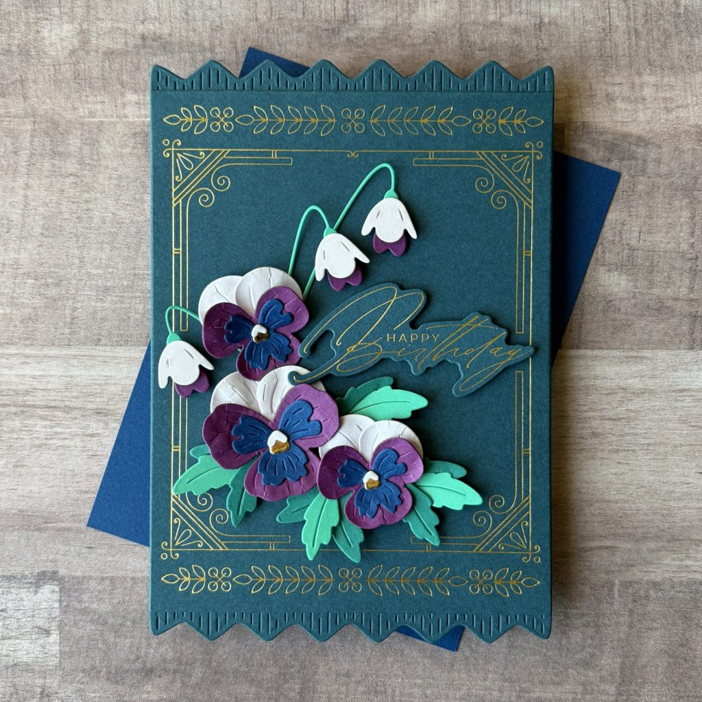 Fancy Pansies Birthday Card