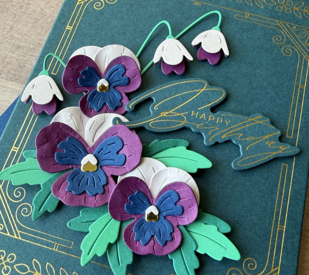 Spellbinders April Small Die of the Month - Pansy Seed Co. 