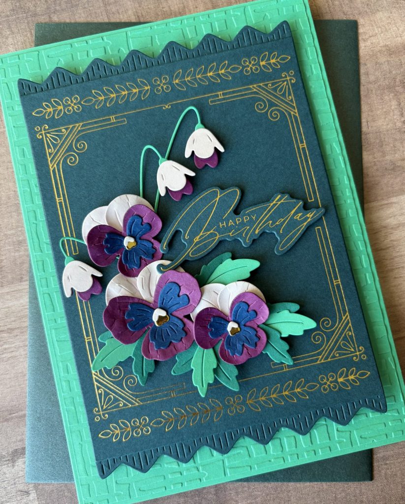 Spellbinders April Clubs - Press & Foil of the Month Card