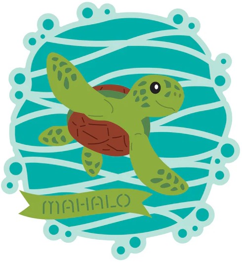 Small Die of the Month - Mahalo Sea Turtle