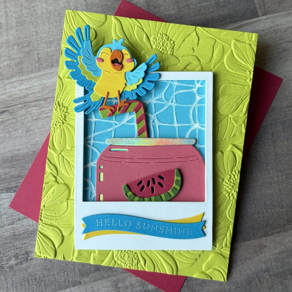 May Large Die of the Month - Pop of Summer Card