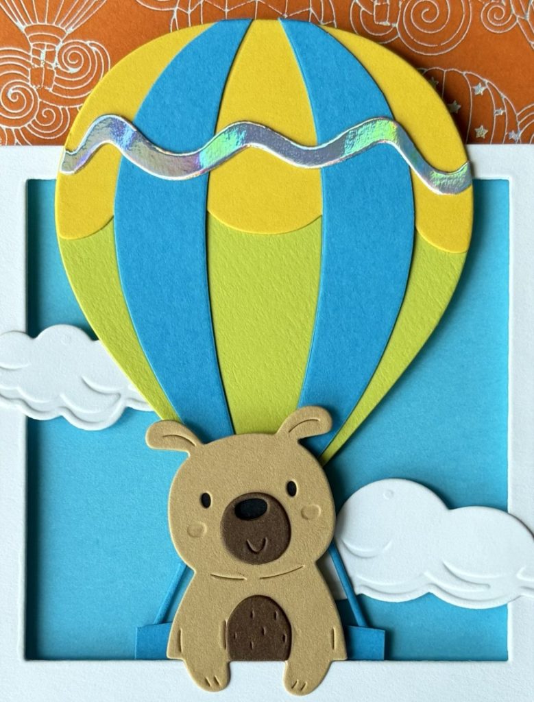 Hot air balloon & dog