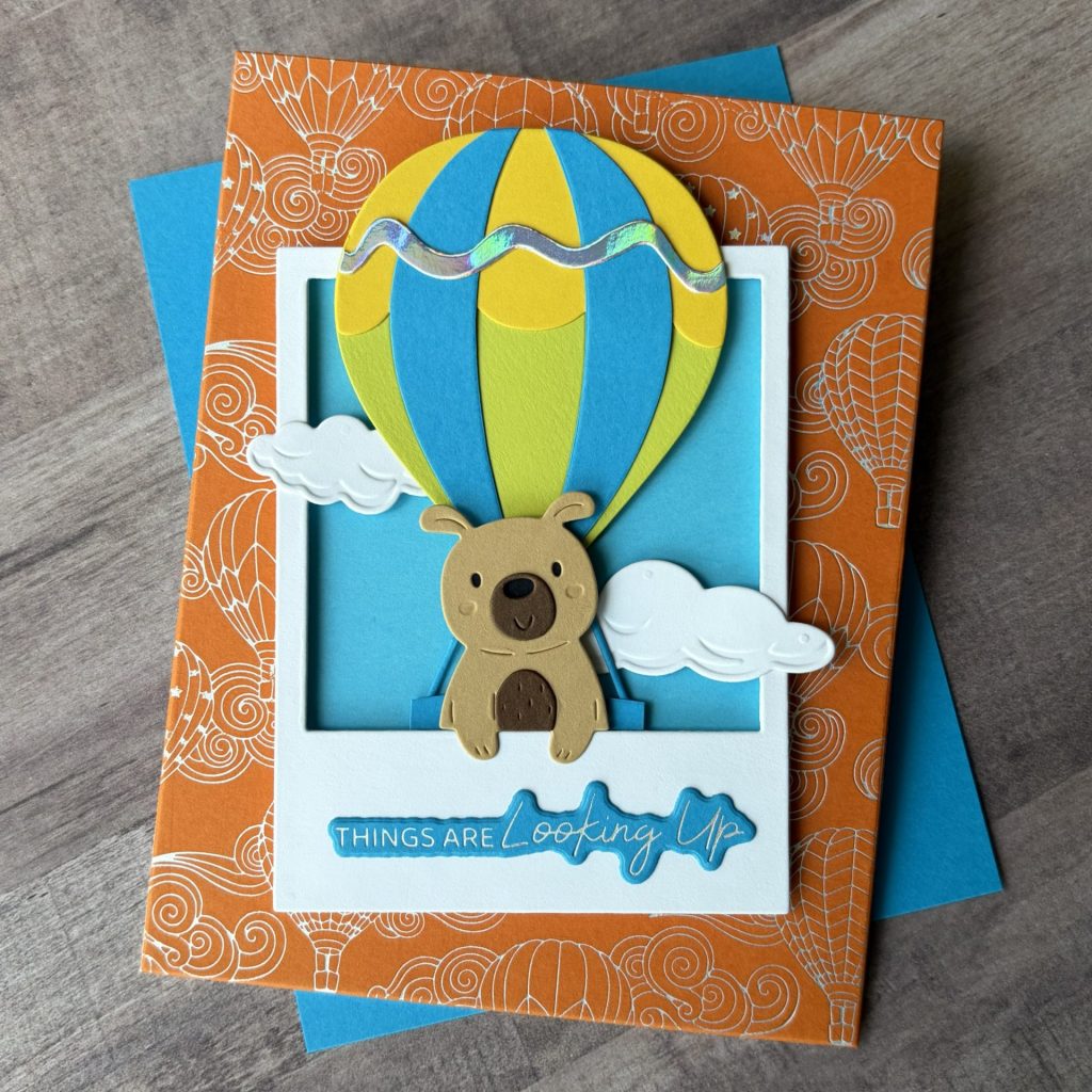 May Press & Foil of the Month - Up & Away Card