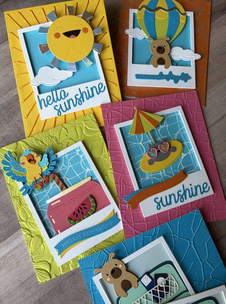 Spellbinders May Clubs - Hello Summer Cards