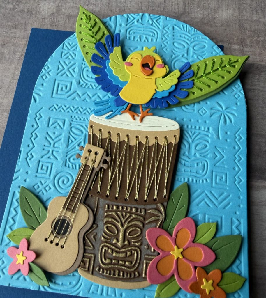 Spellbinders June Clubs - Luau Beats Card