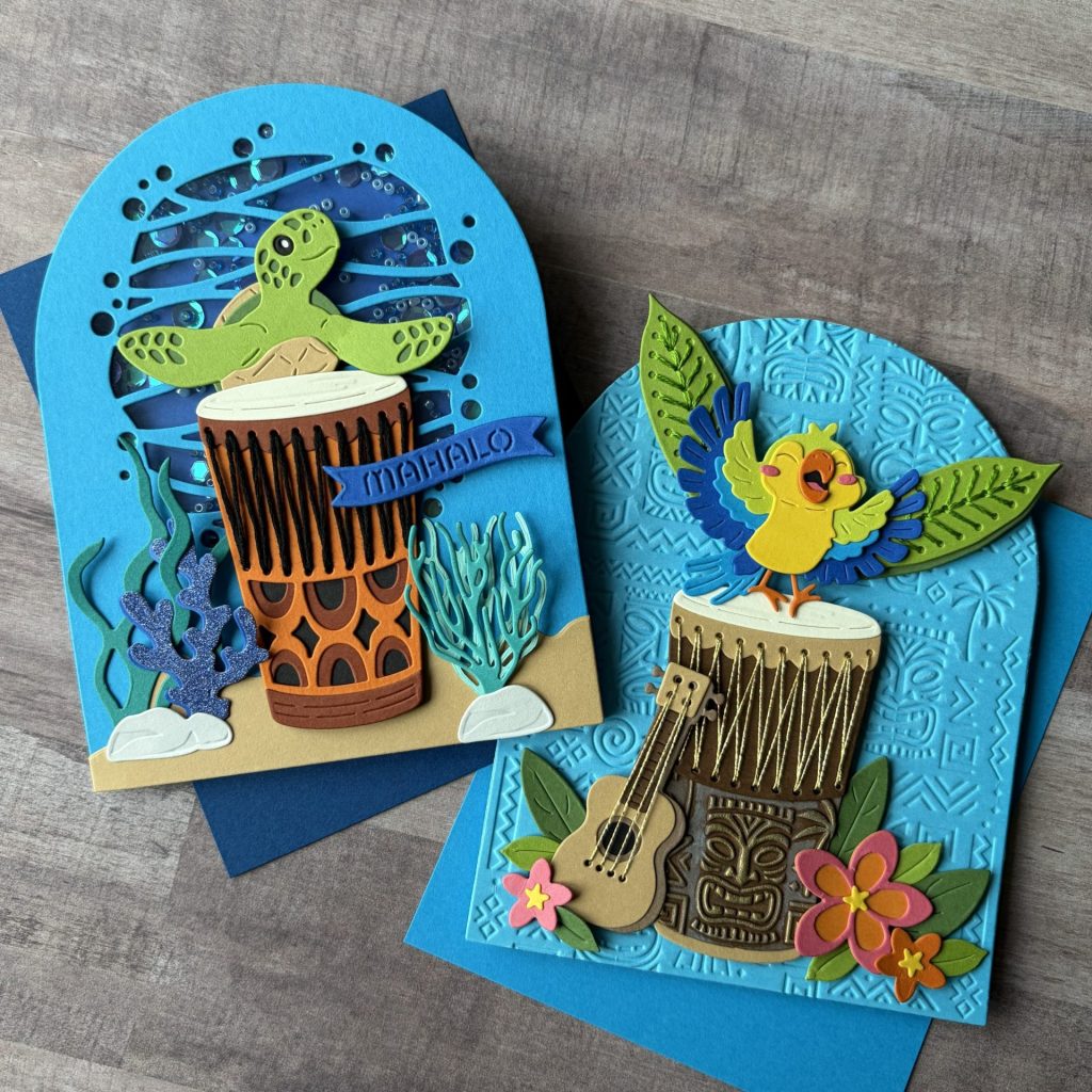 Spellbinders June Clubs - Luau Beats Cards