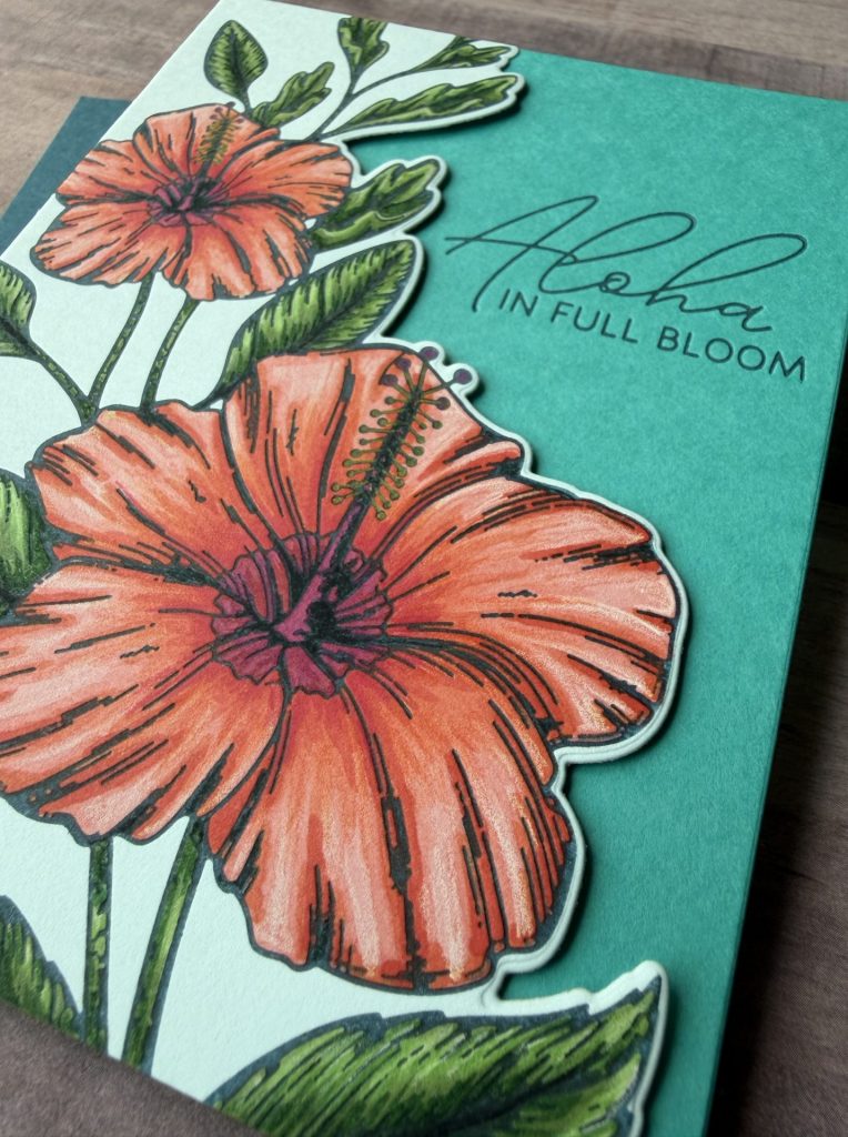 Spellbinders June Clubs - Hibiscus Bloom Card