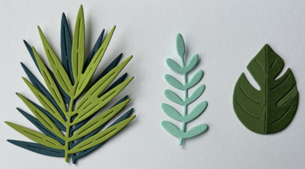 Tropical Blooms - leaf die-cuts