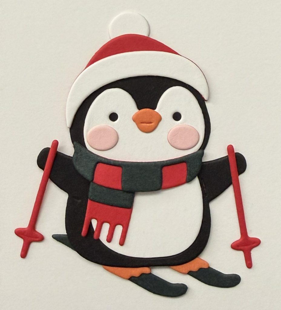 Snow Much Fun penguin die-cut