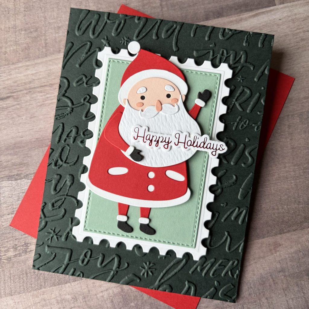 Spellbinders July Clubs 3D Embossing Folder - Festive Greetings