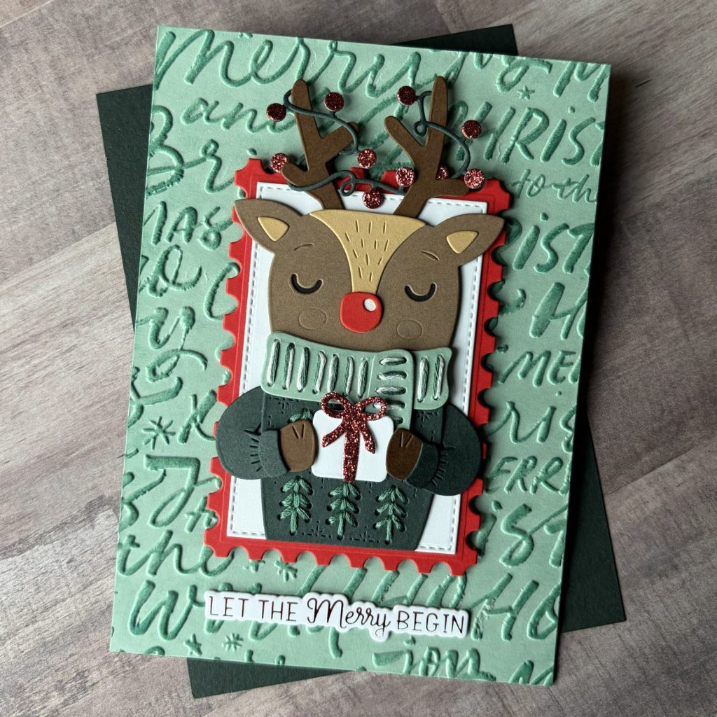 Spellbinders July Clubs Stitching Die - Sweater Weather Friend
