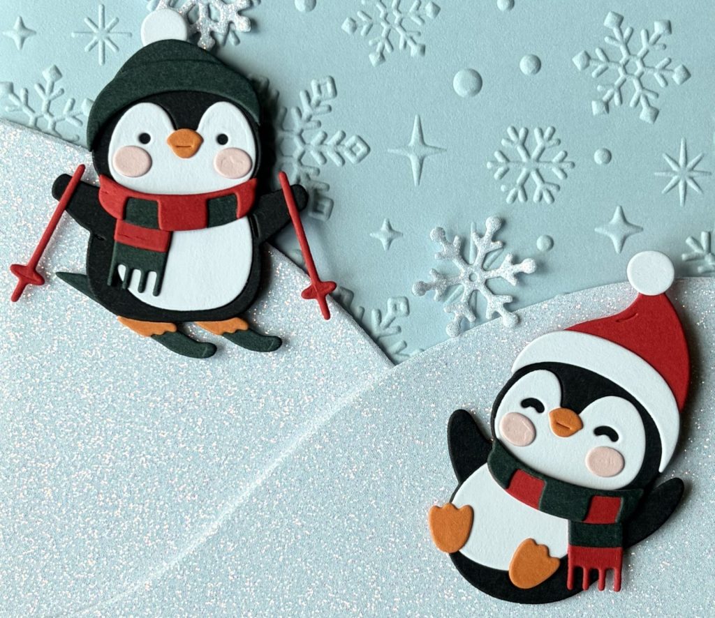 Snow Much Fun penguin die-cuts