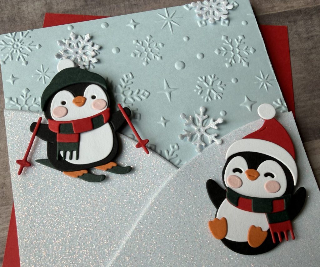 Spellbinders July Clubs - Snow Much Fun Christmas Card