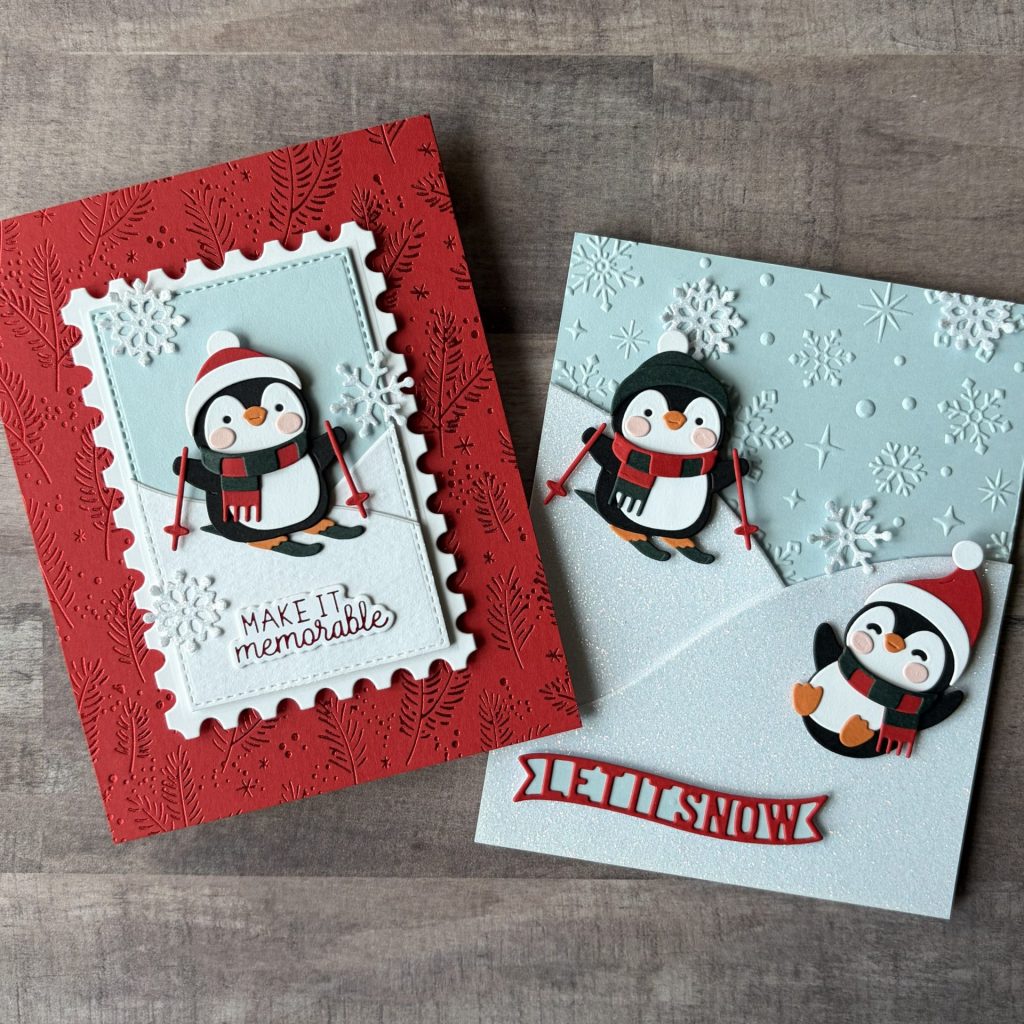 Spellbinders July Clubs - Snow Much Fun Holiday Cards