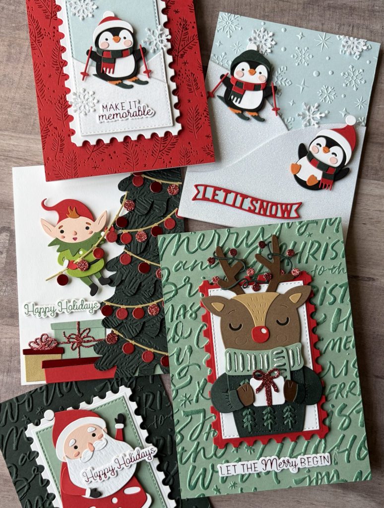 Spellbinders July Clubs - Cue the Merry Christmas Cards